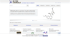 Desktop Screenshot of dcfinechemicals.com